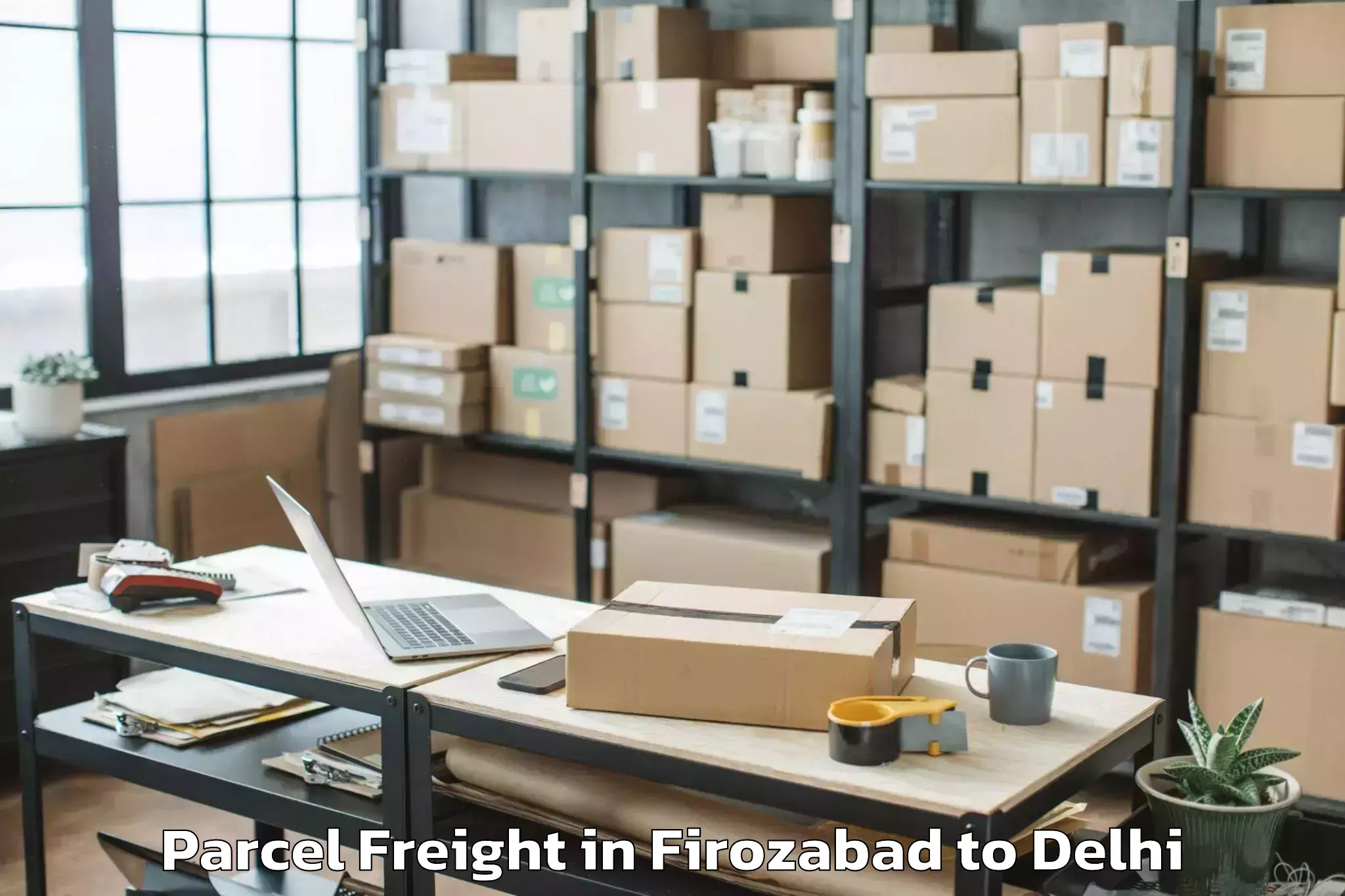 Top Firozabad to South Asian University New Del Parcel Freight Available